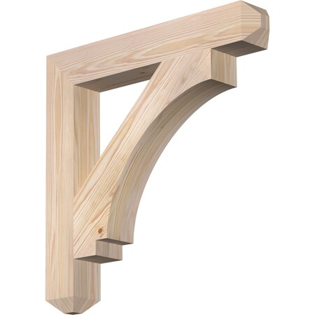 Ekena Millwork Imperial Craftsman Smooth Bracket, Douglas Fir, 3 1/2"W x 24"D x 24"H BKT04X24X24IMP04SDF